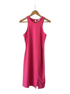 a new day Women’s Sleeveless Hot Pink Midi Dress - M